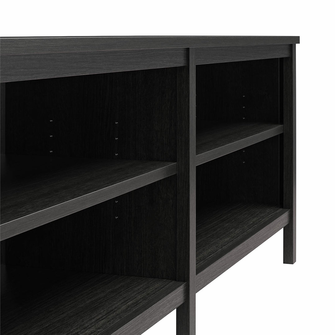 Farmhouse Console for TVs up to 75" - Black Oak