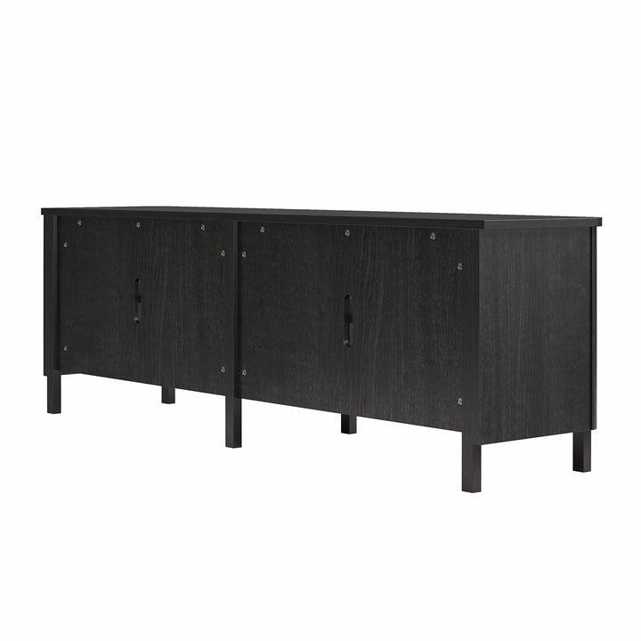 Farmhouse Console for TVs up to 75" - Black Oak