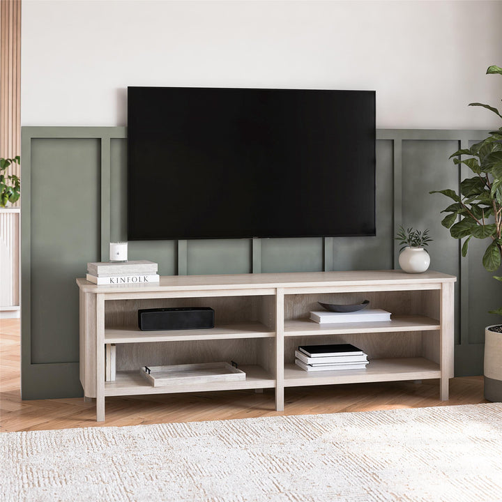 Farmhouse Console for TVs up to 75" - Blonde Oak