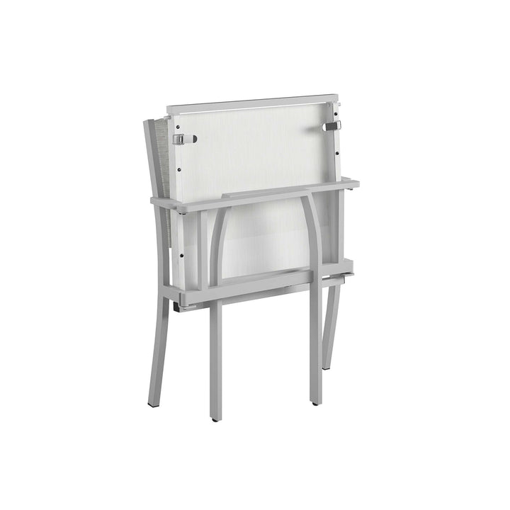 COSCO 4-Piece Folding Conversation Set - Light Gray