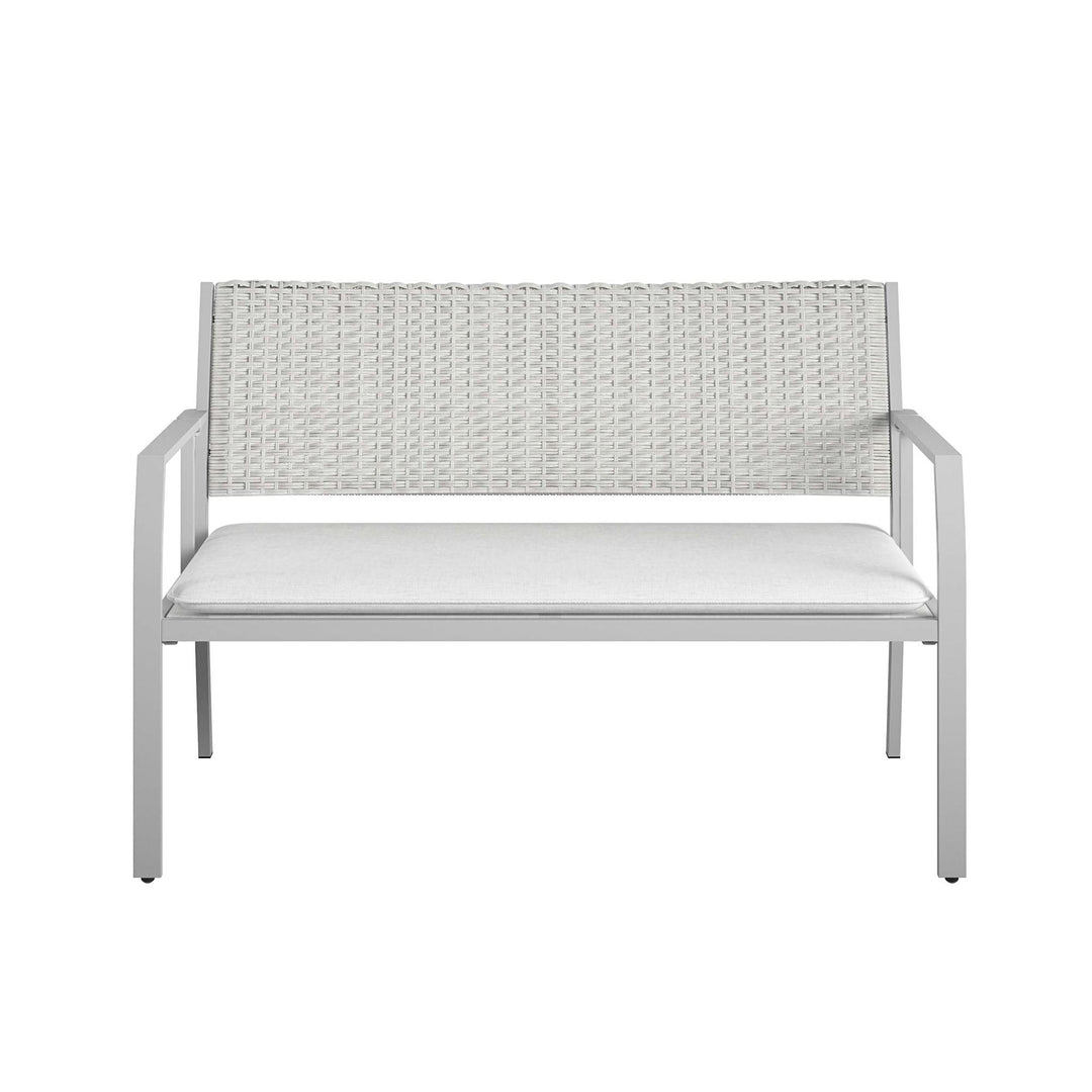 COSCO 4-Piece Folding Conversation Set - Light Gray