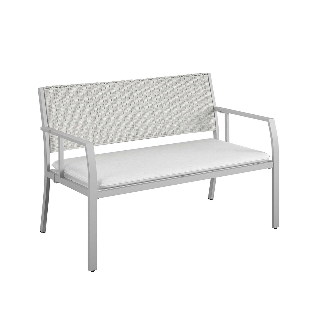 COSCO 4-Piece Folding Conversation Set - Light Gray