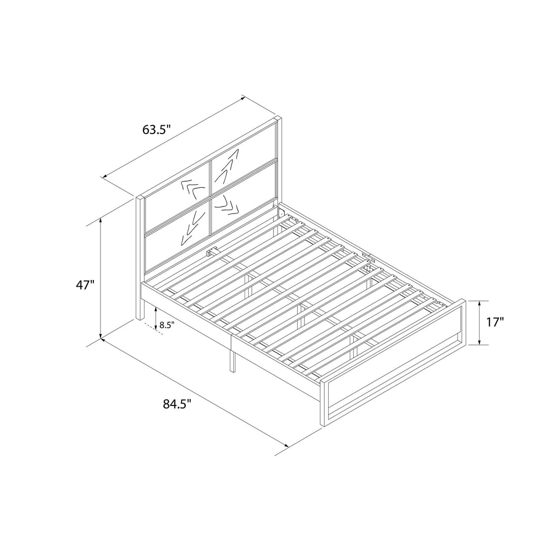 Archer Wood Bed Frame with Headboard - Prominence - Queen