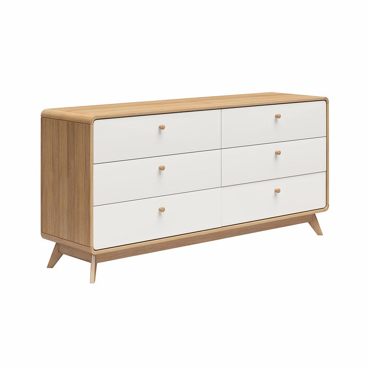 Ren Home Leva 6 Drawer Dresser - Oak