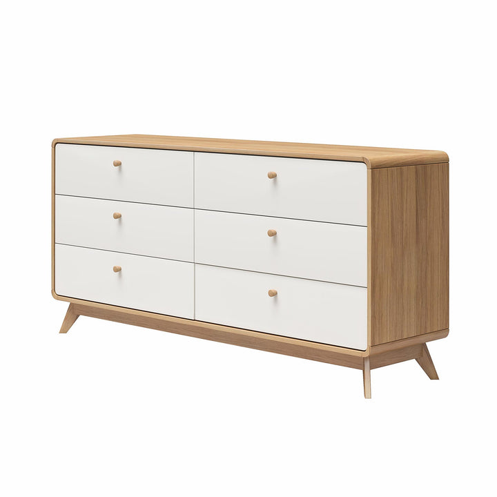 Ren Home Leva 6 Drawer Dresser - Oak