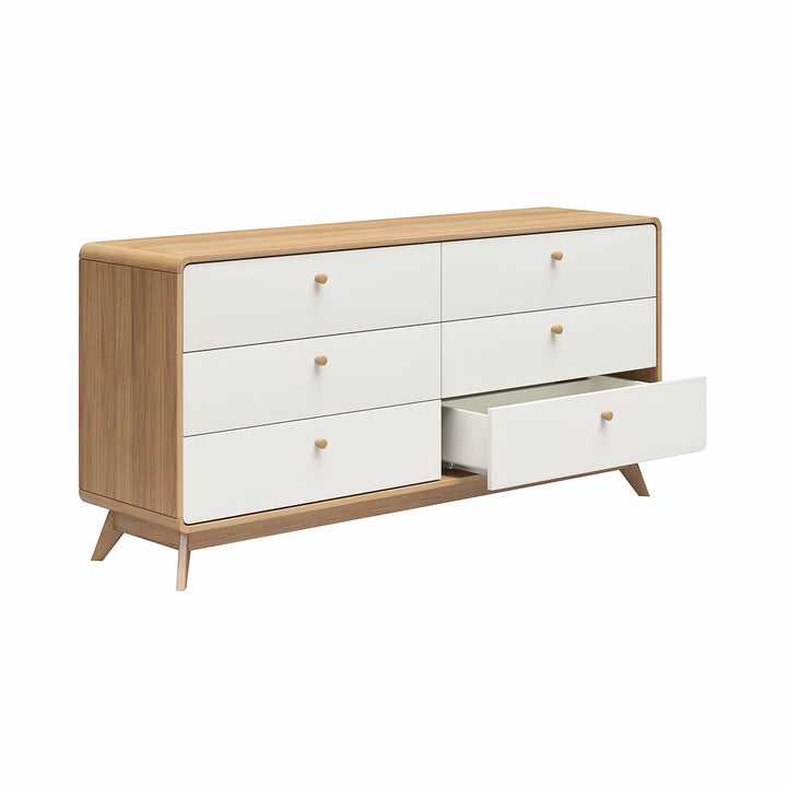 Ren Home Leva 6 Drawer Dresser - Oak
