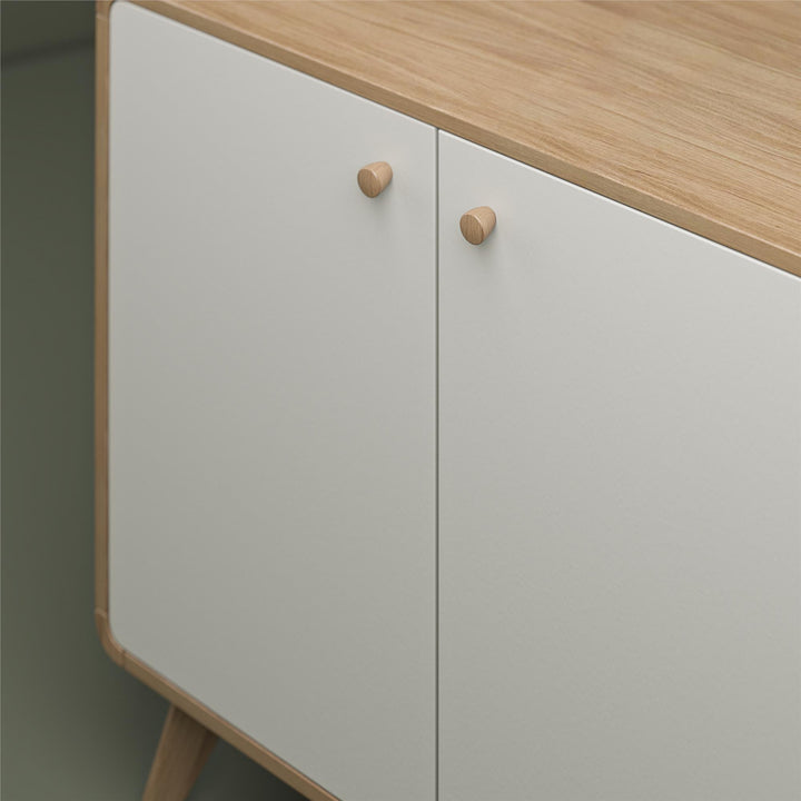 Ren Home Leva Scandinavian Style Accent Cabinet - Oak