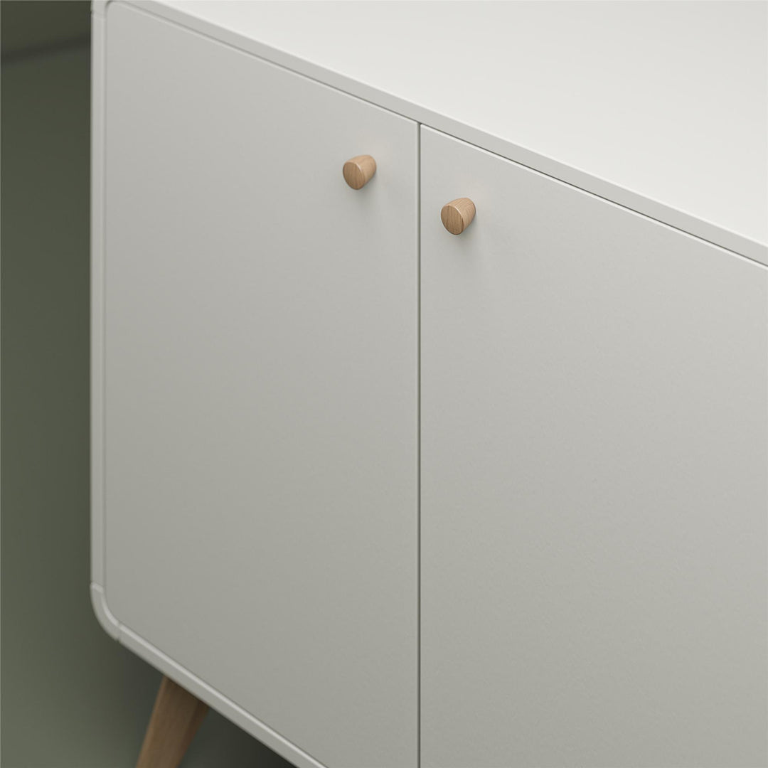 Ren Home Leva Scandinavian Style Accent Cabinet - Charleswood White