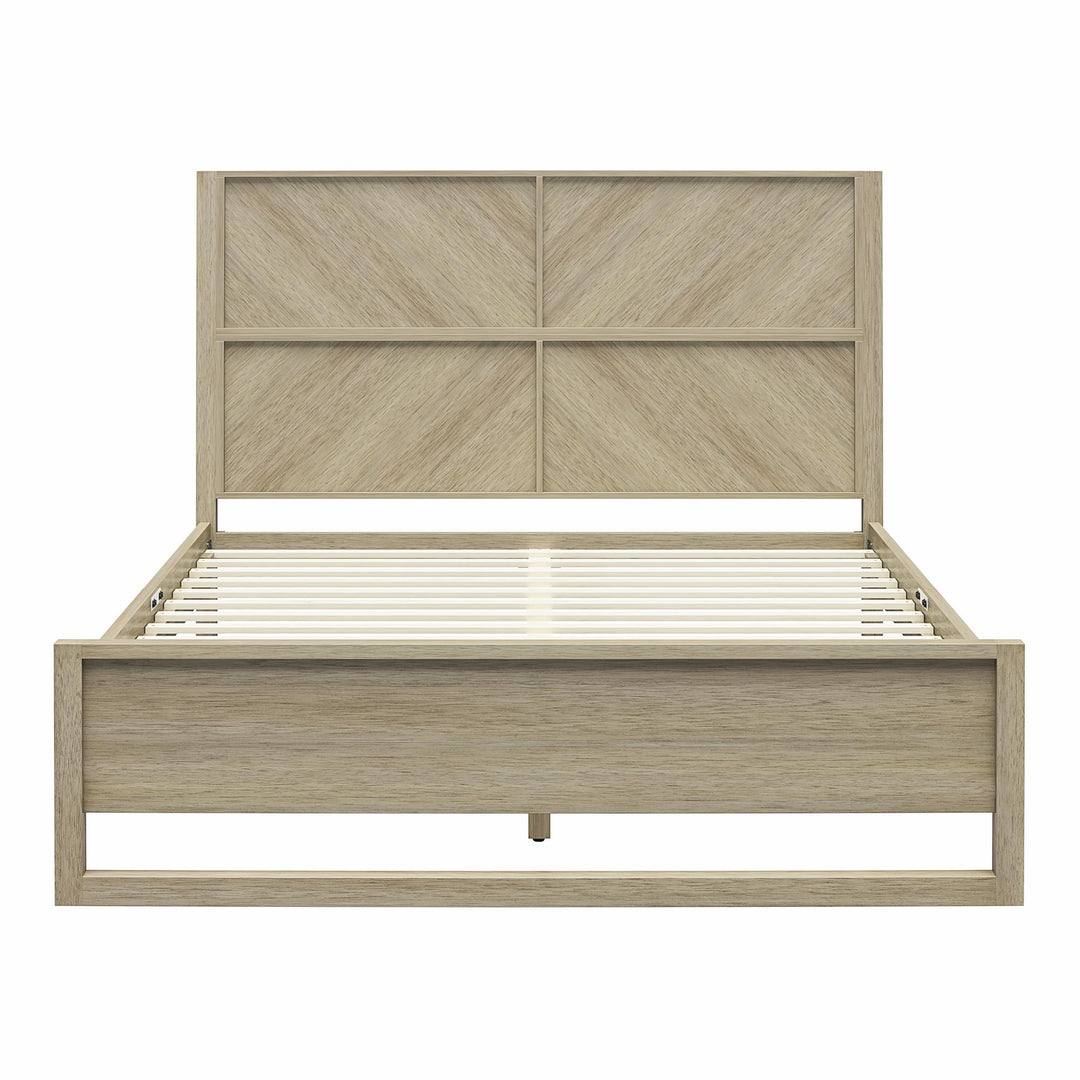 Archer Wood Bed Frame with Headboard - Mesa - Queen