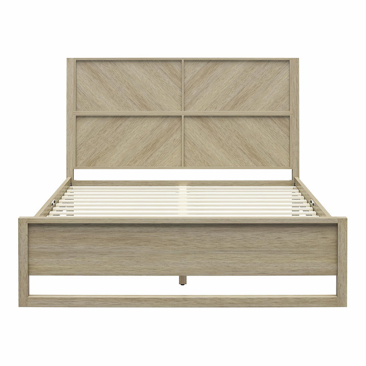 Archer Wood Bed Frame with Headboard - Mesa - Queen