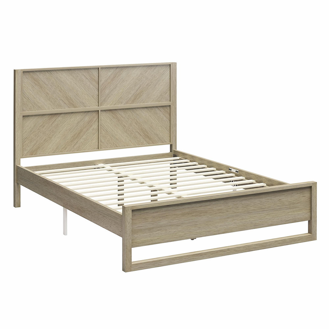 Archer Wood Bed Frame with Headboard - Mesa - Queen