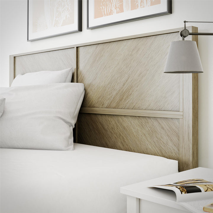 Archer Wood Bed Frame with Headboard - Mesa - Queen