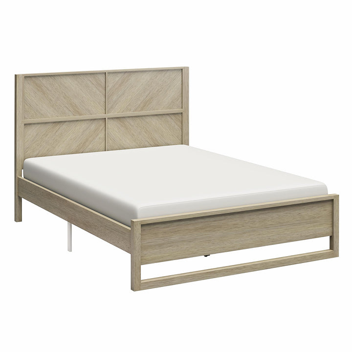 Archer Wood Bed Frame with Headboard - Mesa - Queen