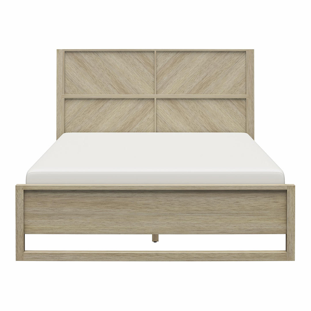 Archer Wood Bed Frame with Headboard - Mesa - Queen
