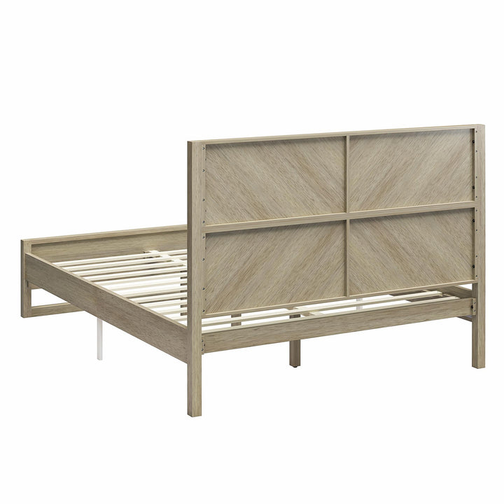 Archer Wood Bed Frame with Headboard - Mesa - Queen