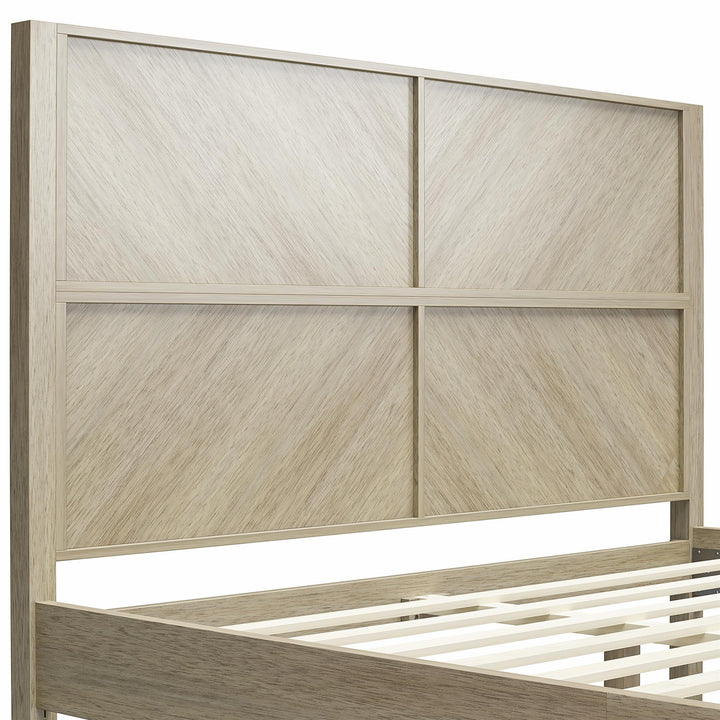 Archer Wood Bed Frame with Headboard - Mesa - Queen