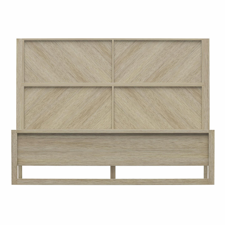 Archer Wood Bed Frame with Headboard - Mesa - Queen