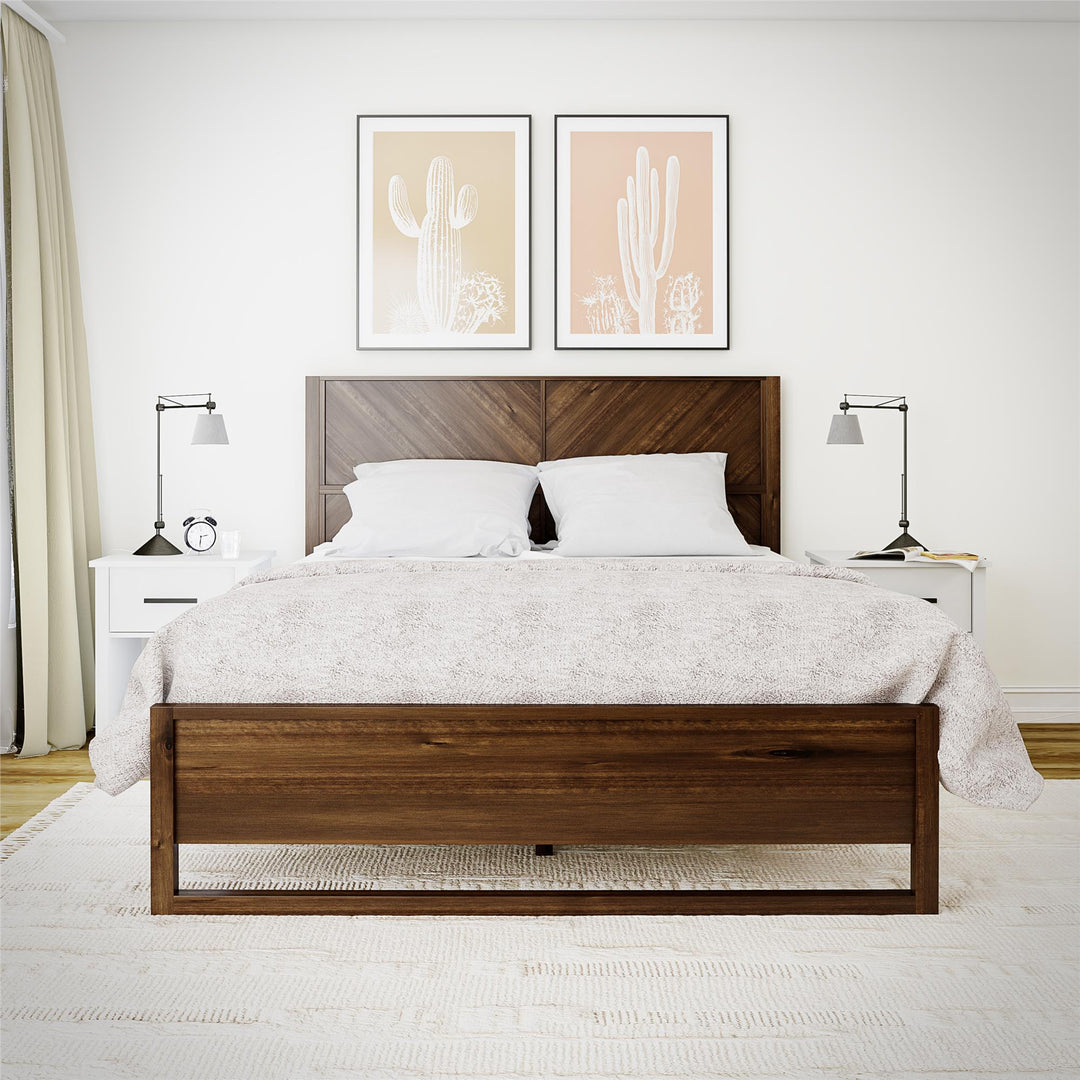 Archer Wood Bed Frame with Headboard - Prominence - Queen