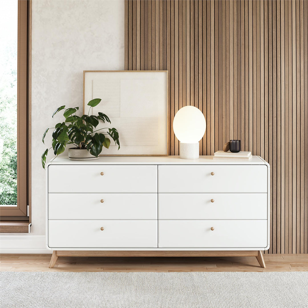 Ren Home Leva 6 Drawer Dresser - Charleswood White