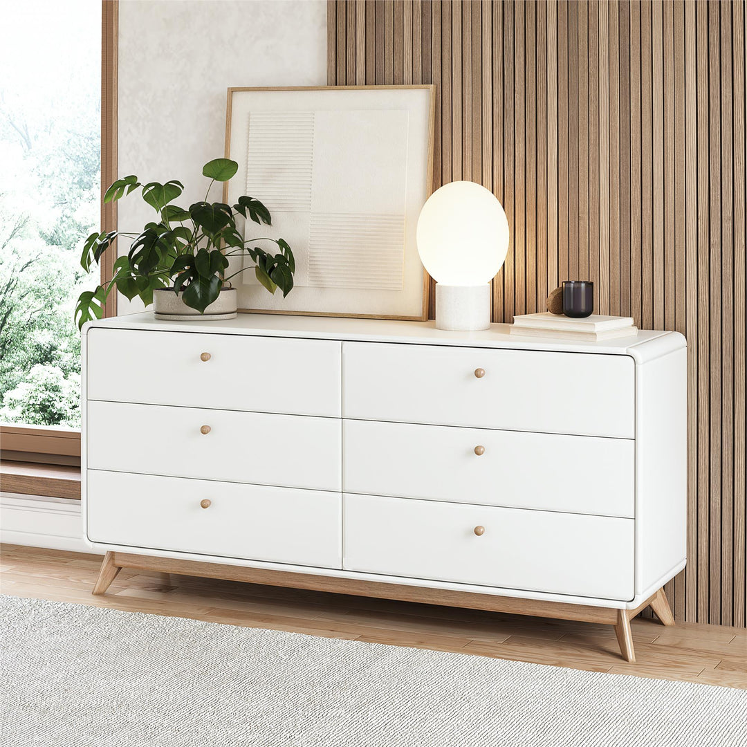 Ren Home Leva 6 Drawer Dresser - Charleswood White
