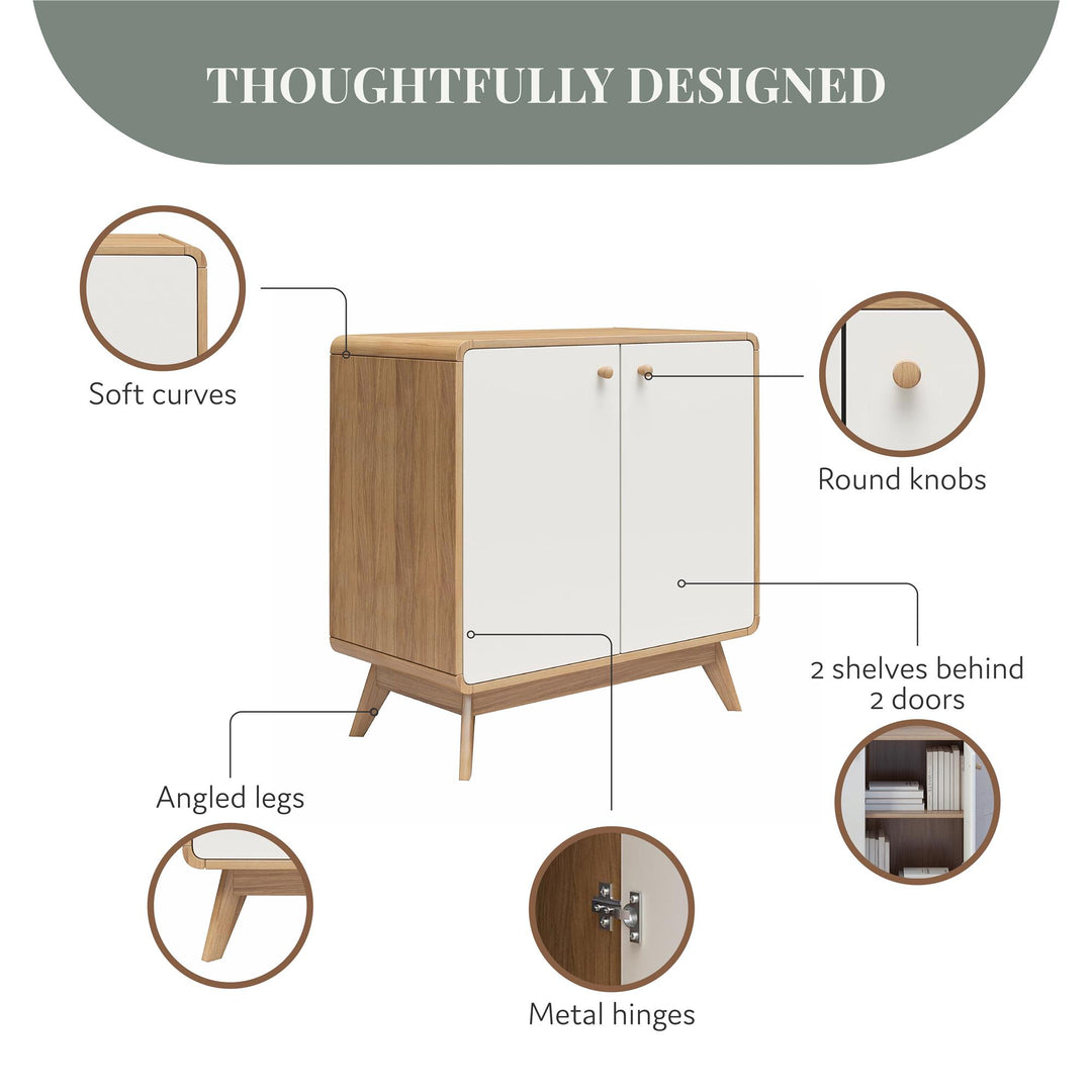 Ren Home Leva Scandinavian Style Accent Cabinet - Oak