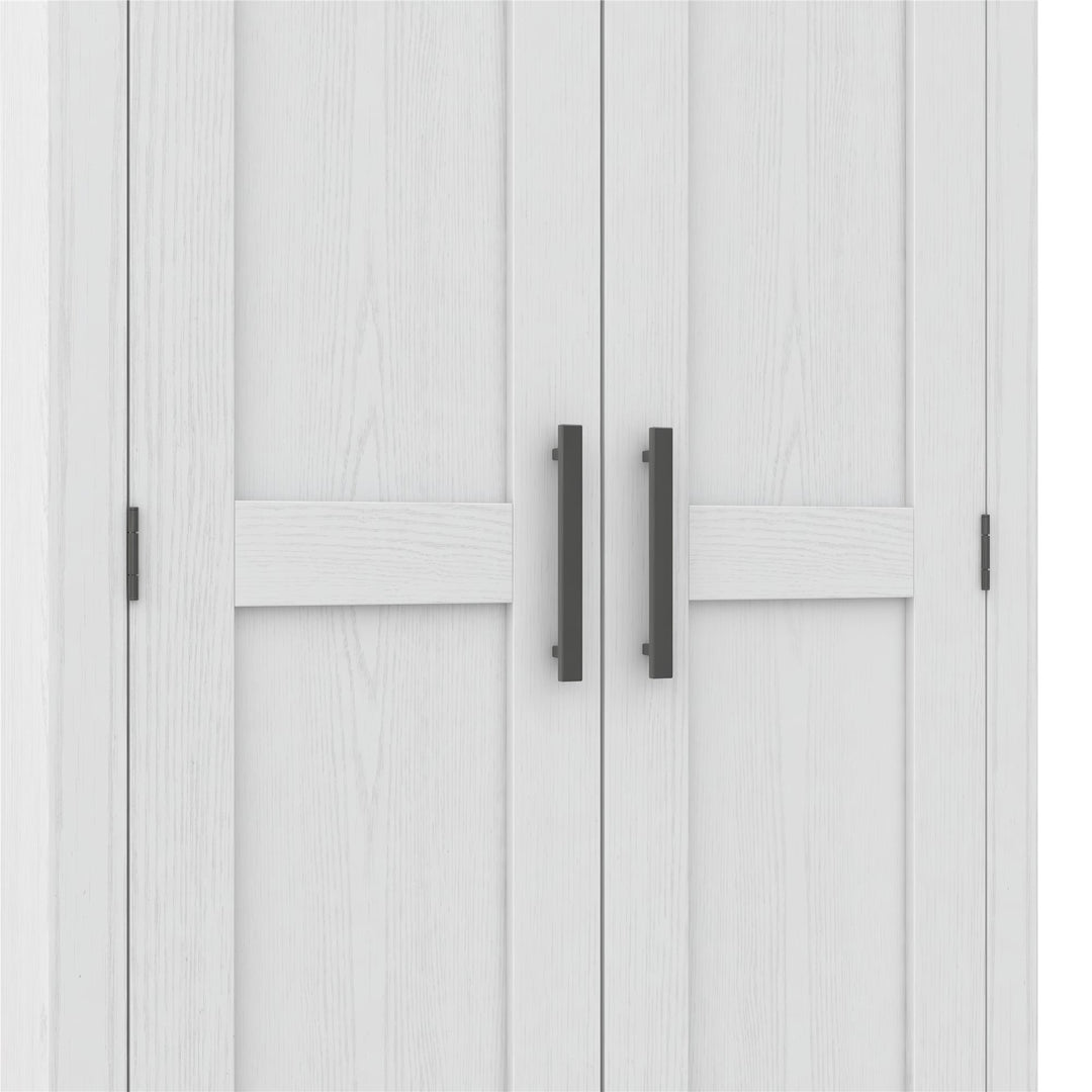 Farmhouse 2-Door, 1-Drawer Storage Cabinet - Federal White - Tall