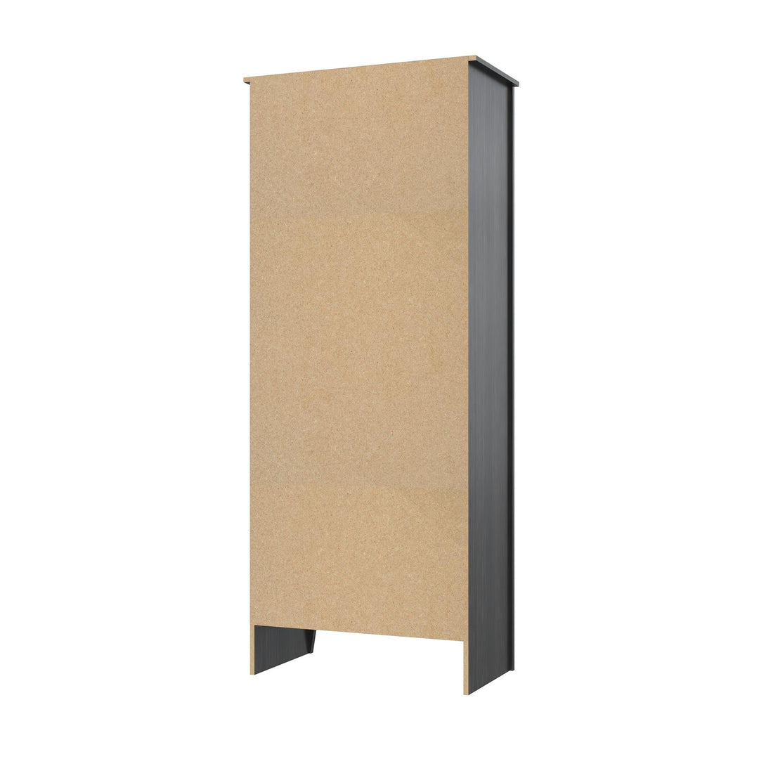 Farmhouse 2-Door, 1-Drawer Storage Cabinet - Shadow Oak - Tall