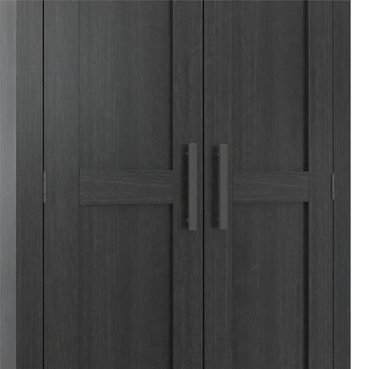 Farmhouse 2-Door, 1-Drawer Storage Cabinet - Shadow Oak - Tall