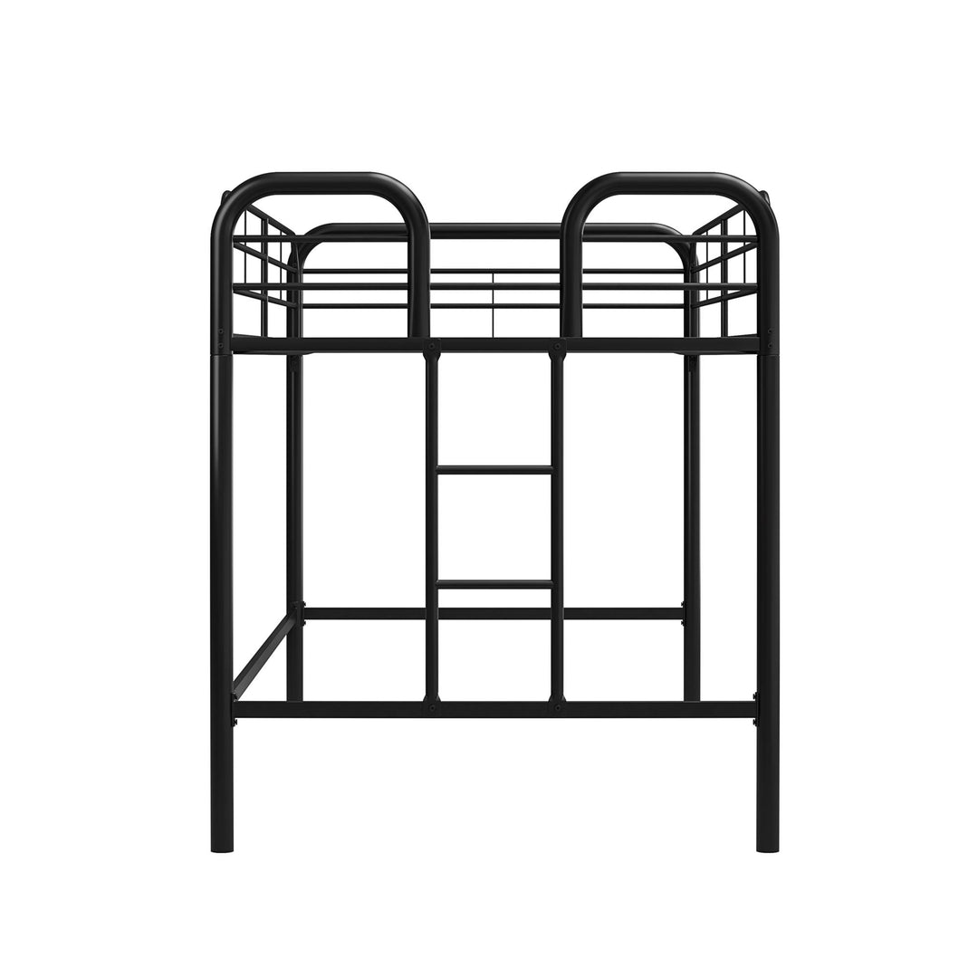 RealRooms Kaylee Junior Metal Loft Bed, Twin, Black - Black - Twin