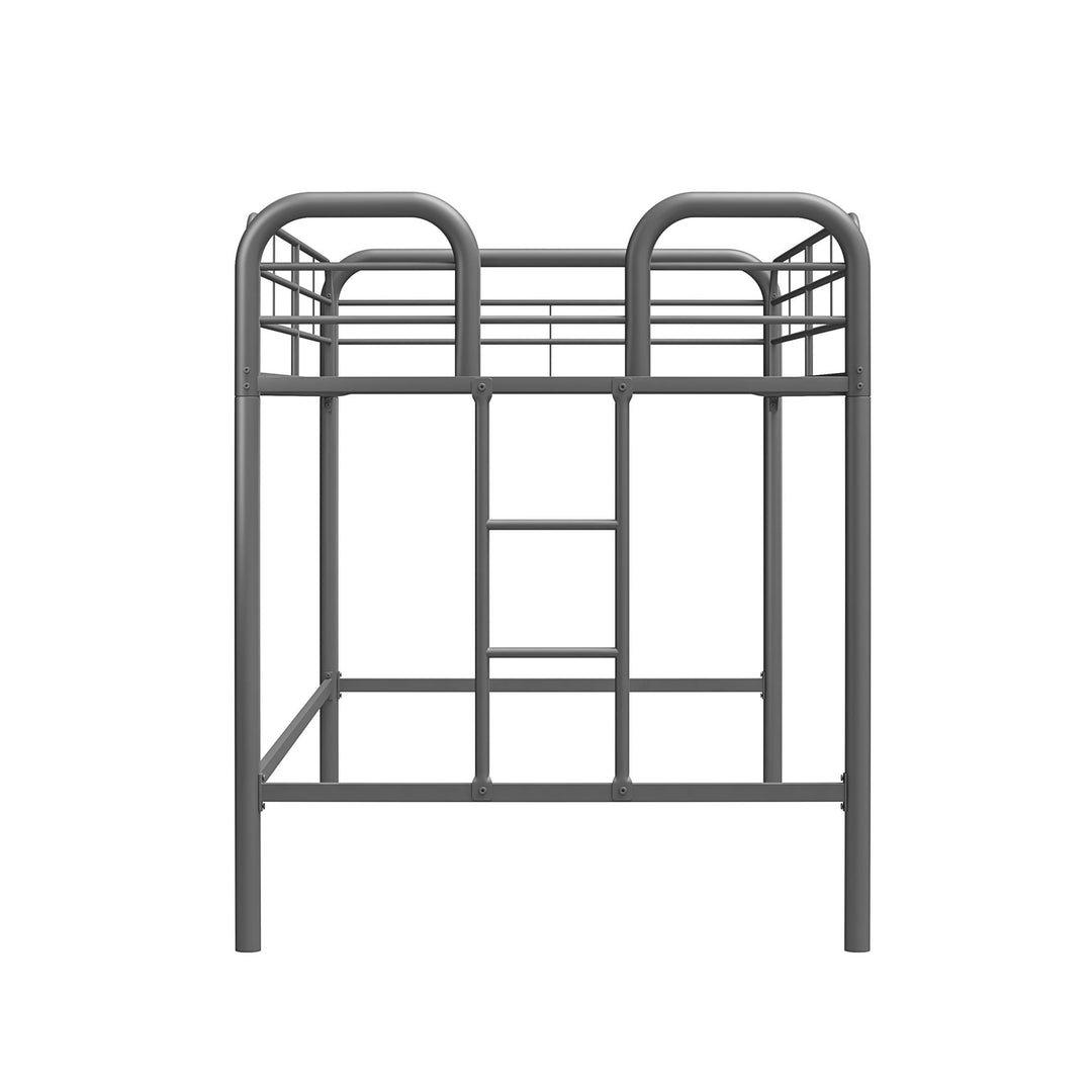 RealRooms Kaylee Junior Metal Loft Bed, Twin, Silver - Silver - Twin