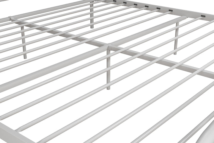 Bushwick Metal Bed - White - King