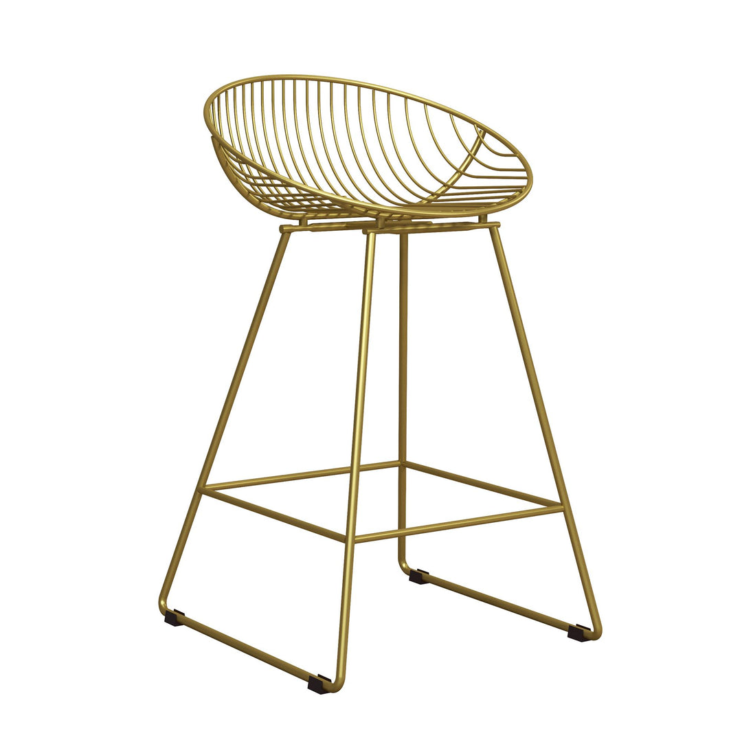 Ellis Wire Counter Height Bar Stool - Gold