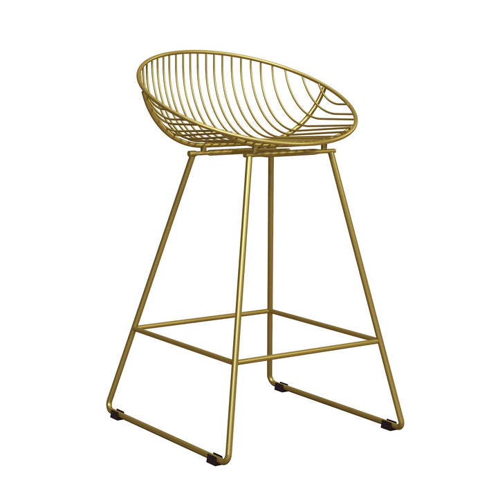 Ellis Wire Counter Height Bar Stool - Gold