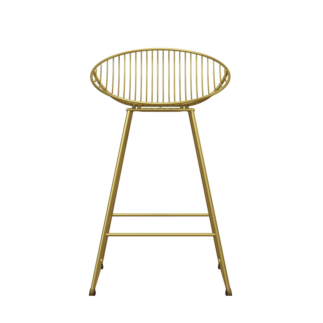 Ellis Wire Counter Height Bar Stool - Gold