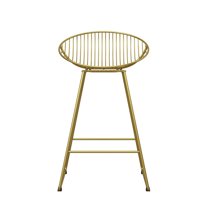 Ellis Wire Counter Height Bar Stool - Gold