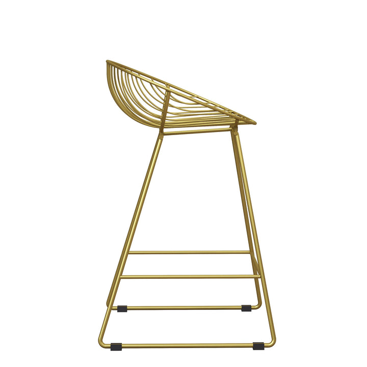 Ellis Wire Counter Height Bar Stool - Gold