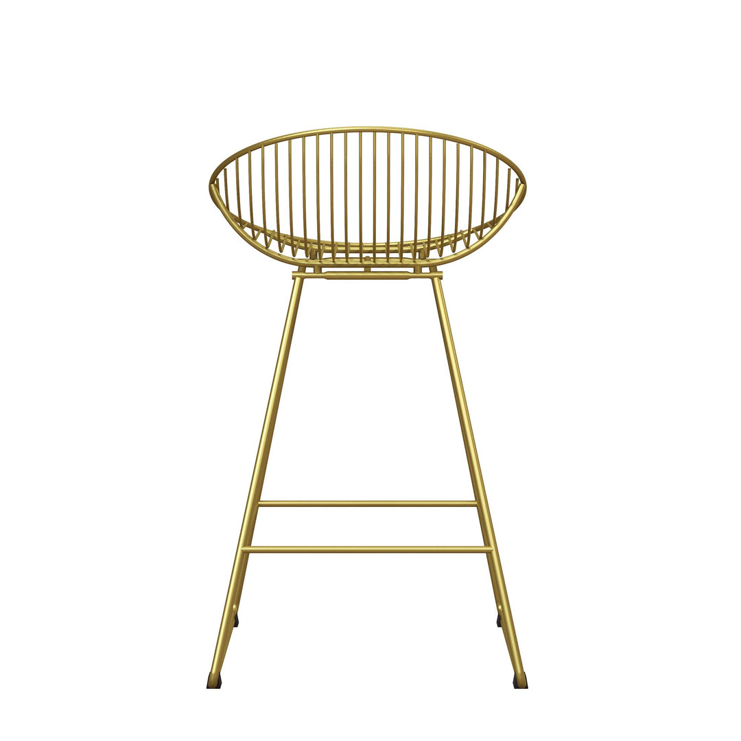 Ellis Wire Counter Height Bar Stool - Gold