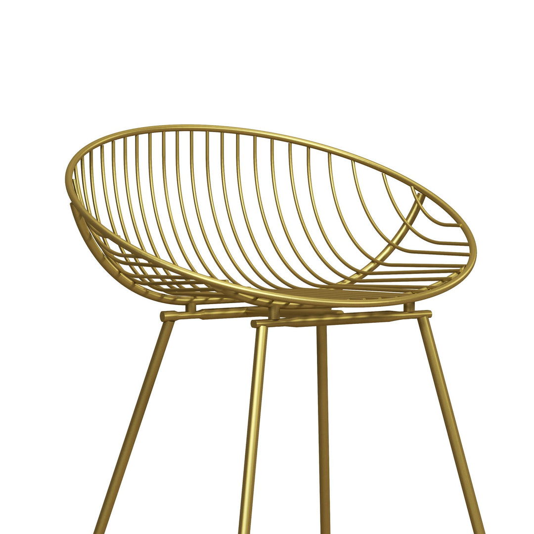 Ellis Wire Counter Height Bar Stool - Gold