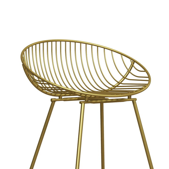 Ellis Wire Counter Height Bar Stool - Gold
