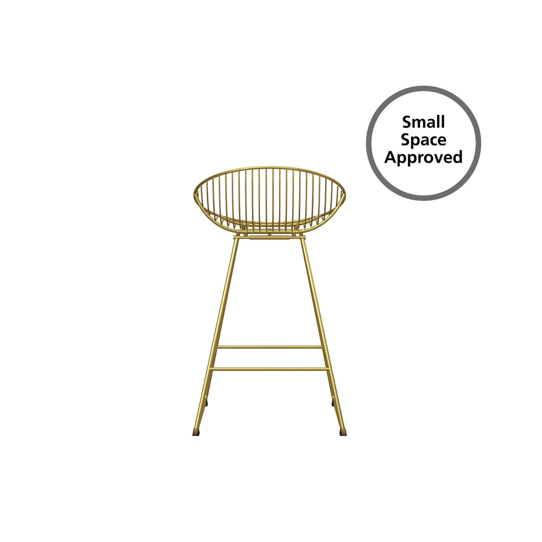 Ellis Wire Counter Height Bar Stool - Gold