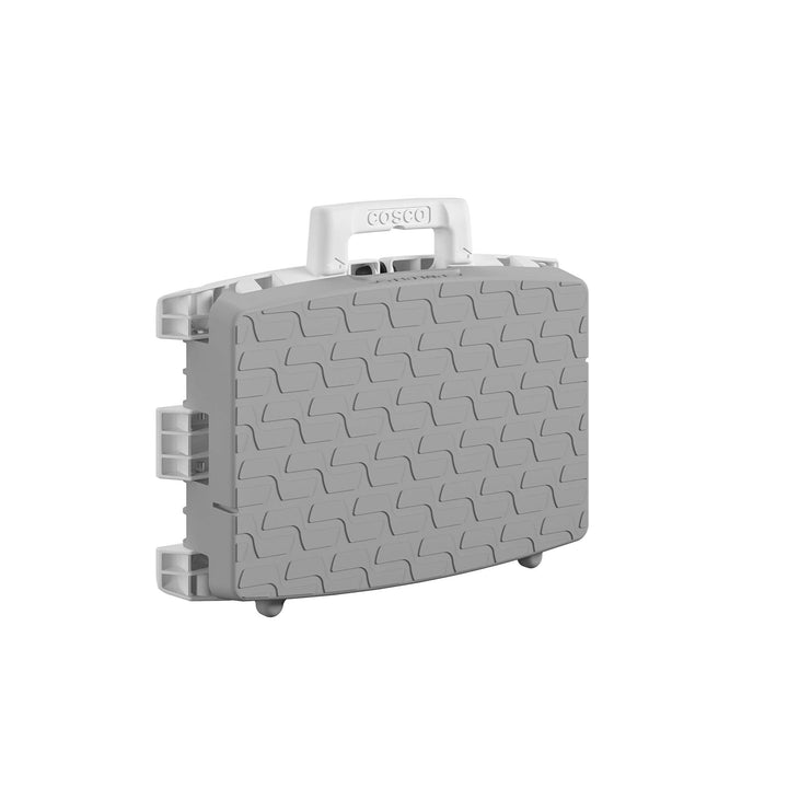 COSCO 1 Step Molded Folding Step Stool, 300 lbs. Weight Capacity, Type 1A (2-pack) - Gray