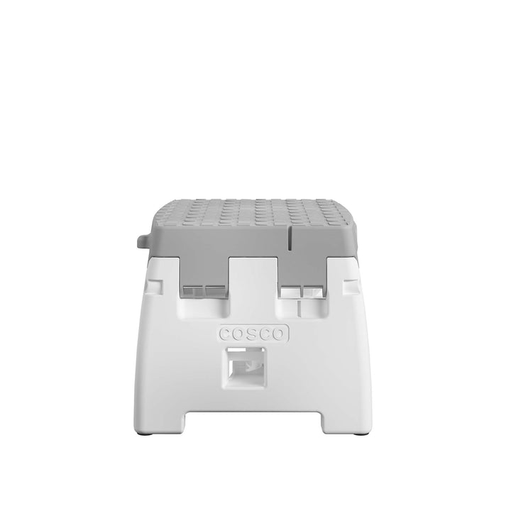 COSCO 1 Step Molded Folding Step Stool, 300 lbs. Weight Capacity, Type 1A (2-pack) - Gray