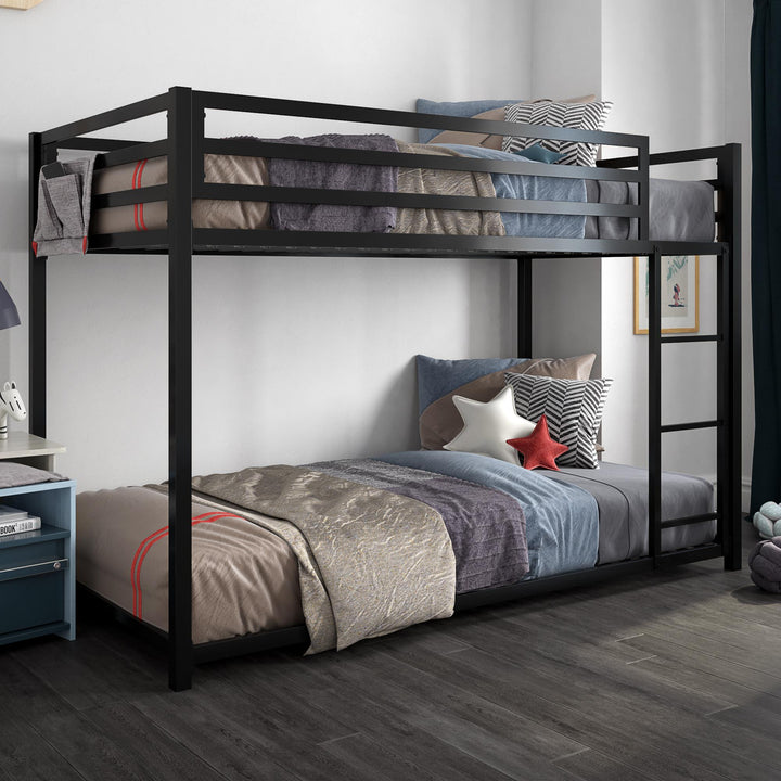 DHP Miles Metal Twin-over-Twin Bunk Bed