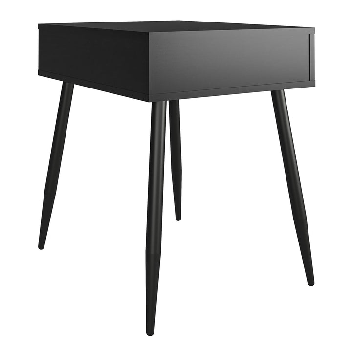 Grafton End Table with Drawer - Black Oak