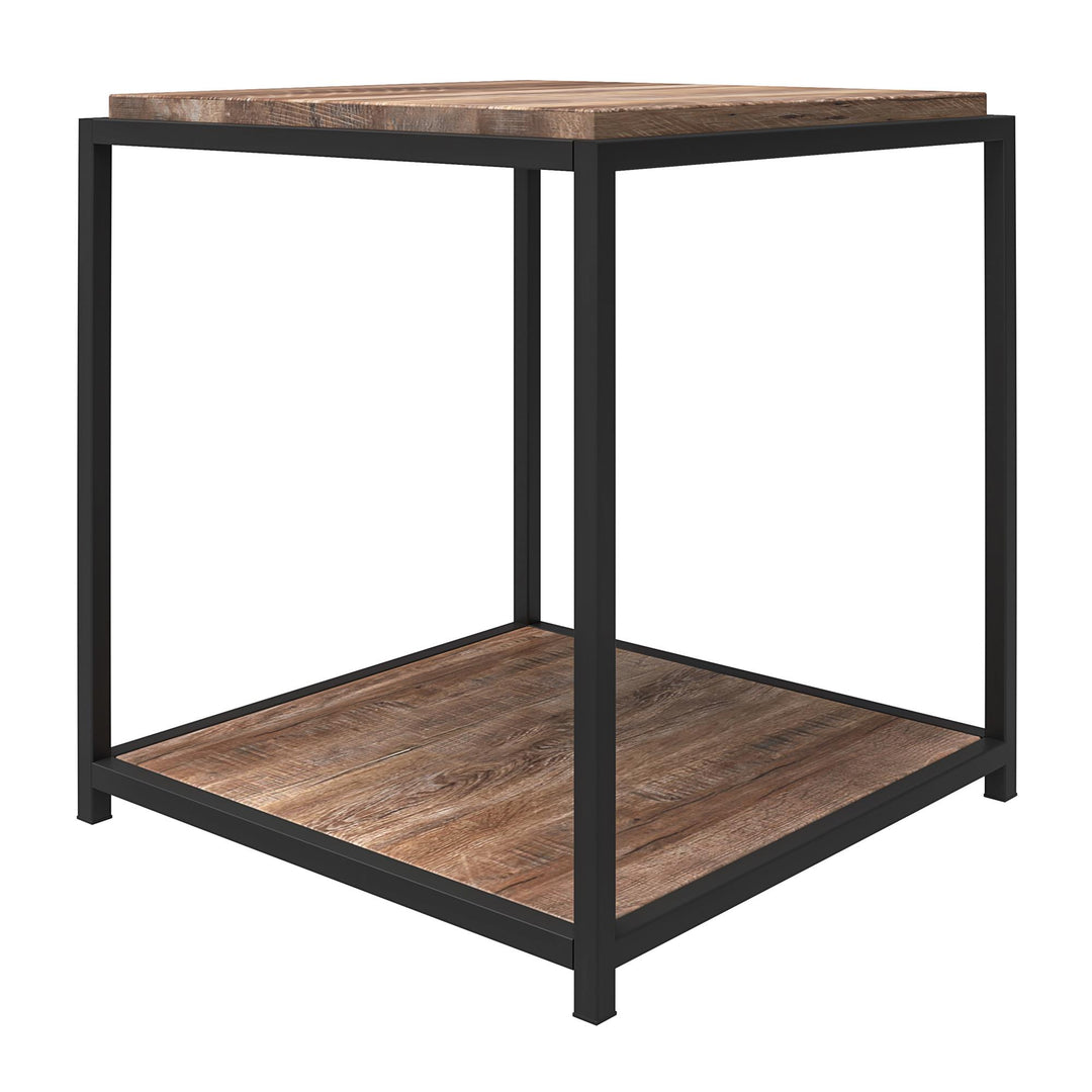 Fayette End Table with Woodgrain Finish - Weathered Oak