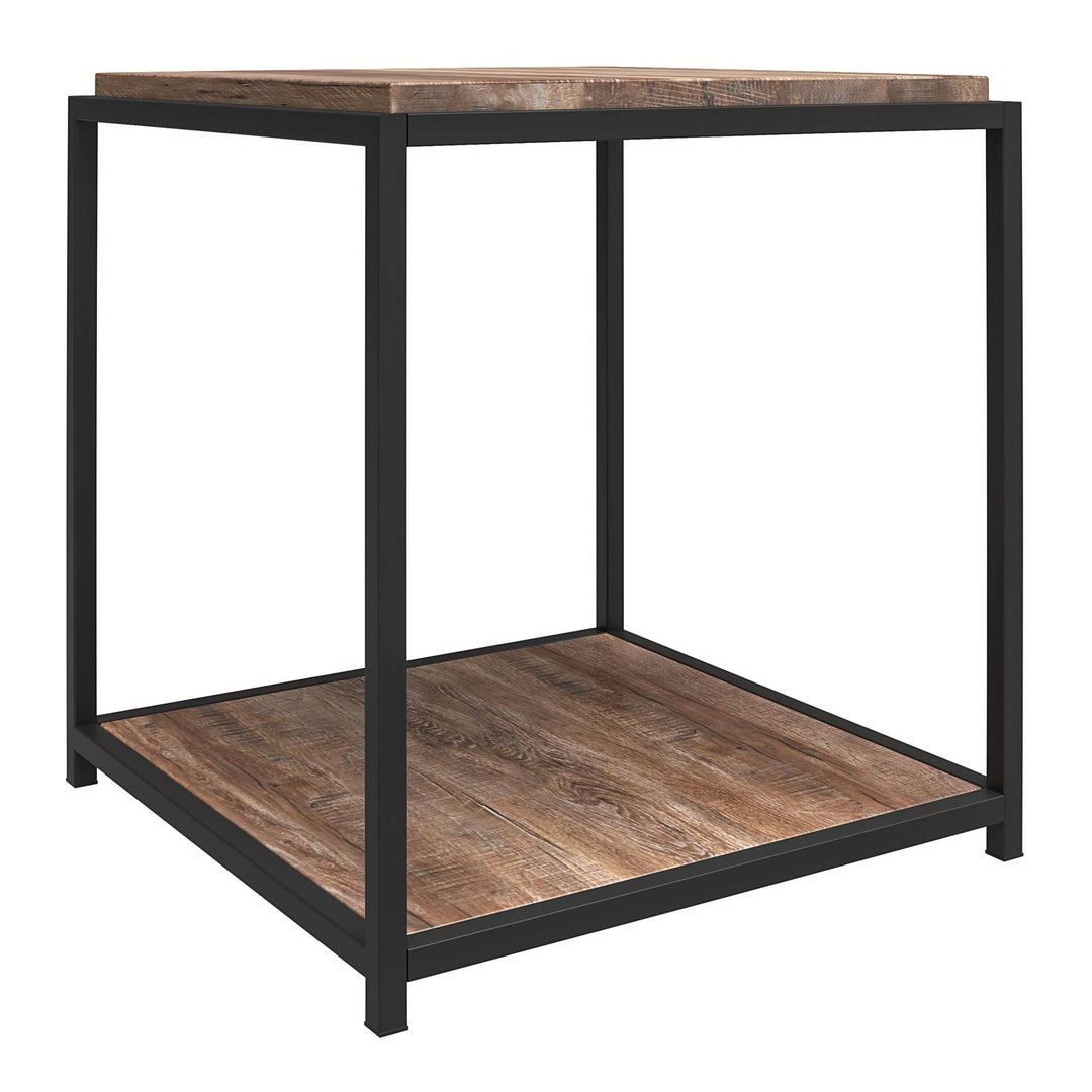 Fayette End Table with Woodgrain Finish - Weathered Oak