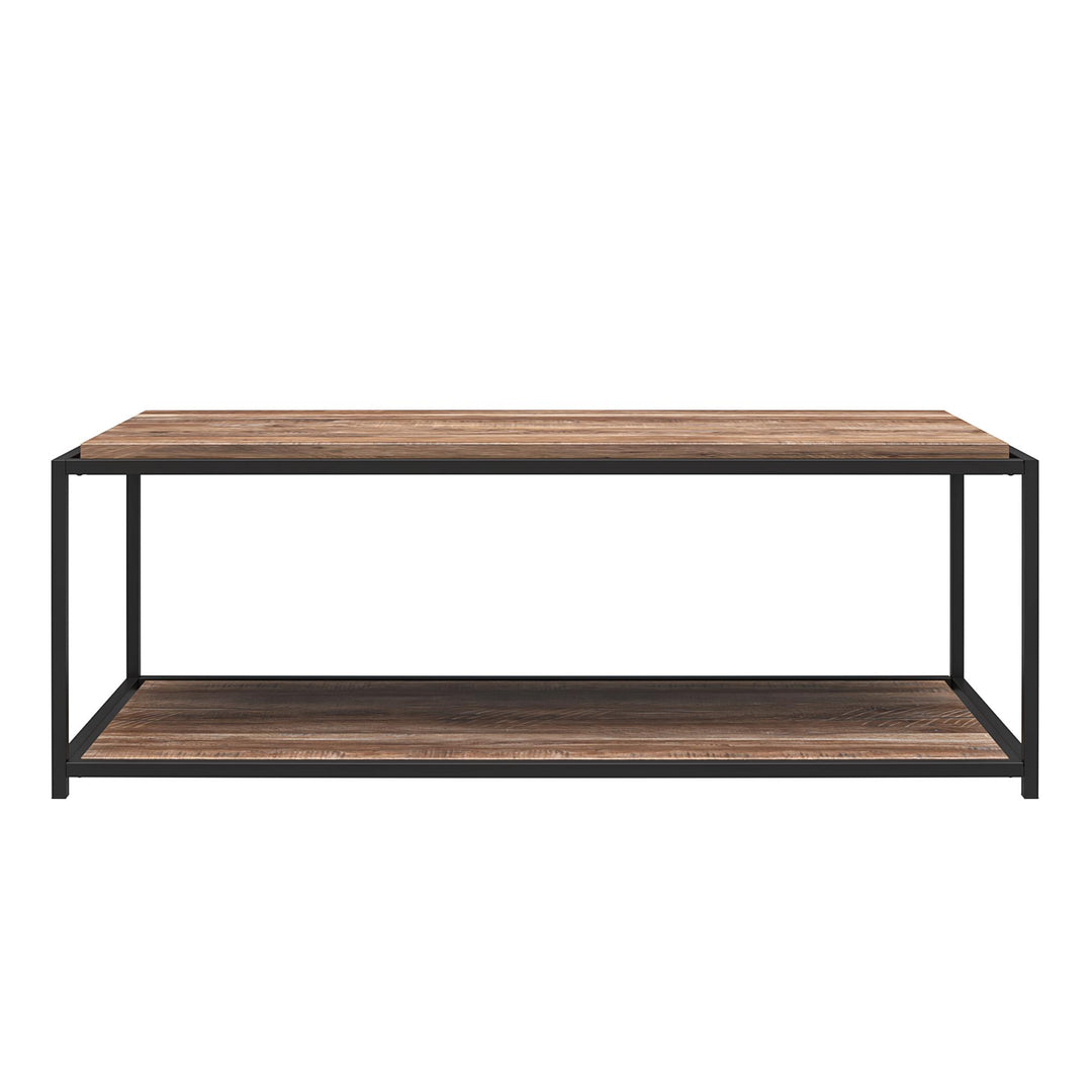 Fayette Coffee Table with Woodgrain Finish - Weathered Oak