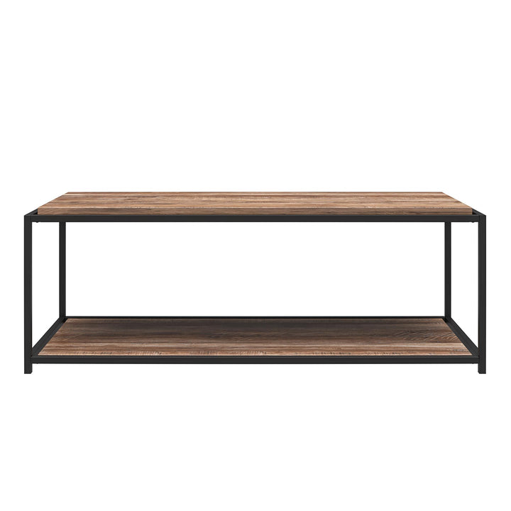 Fayette Coffee Table with Woodgrain Finish - Weathered Oak