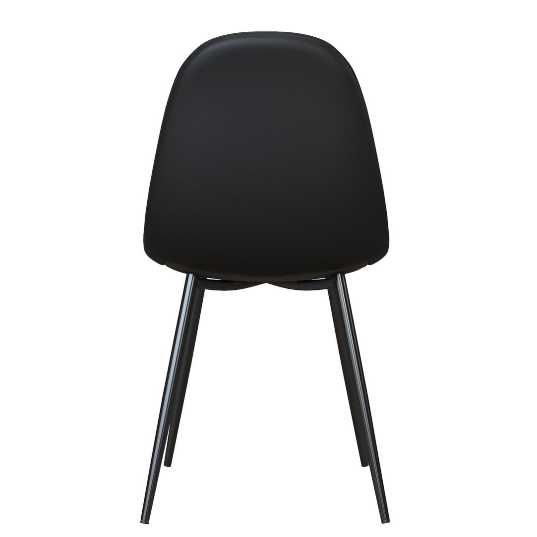 Brandon Upholstered Mid Century Modern Kitchen Dining Chairs, Set of 4 - Black
