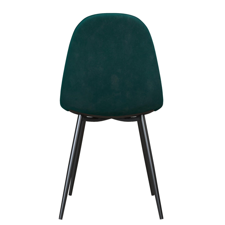 Brandon Upholstered Mid Century Modern Kitchen Dining Chairs, Set of 4 - Green